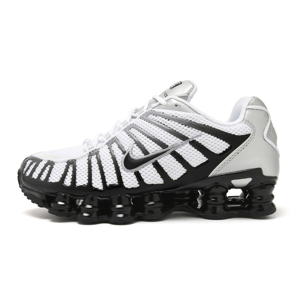 Nike Shox TL Sneakers in White and Red
