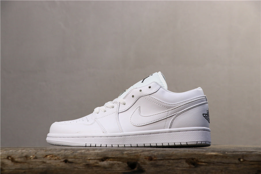 Nike Air Jordan 1 Low White Sneakers 553560-101