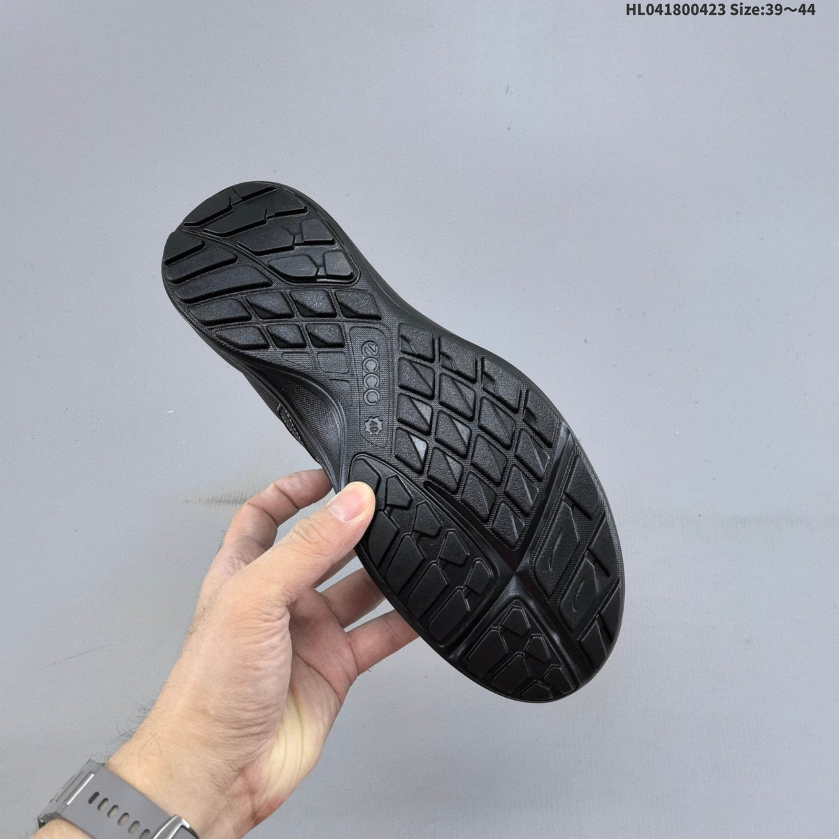 ECCO Black Mesh Lace-Up Casual Sneakers
