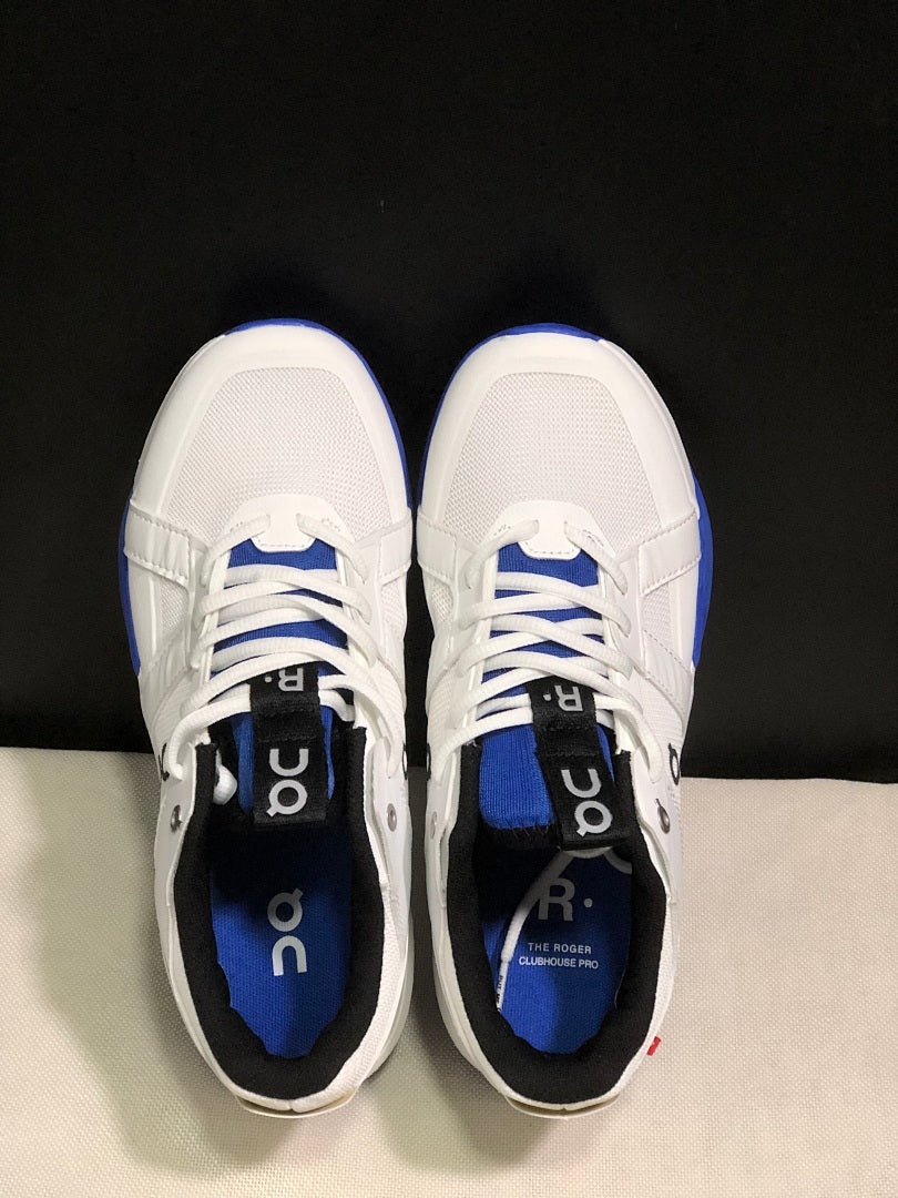 On The Roger Clubhouse Pro White Blue Sneakers