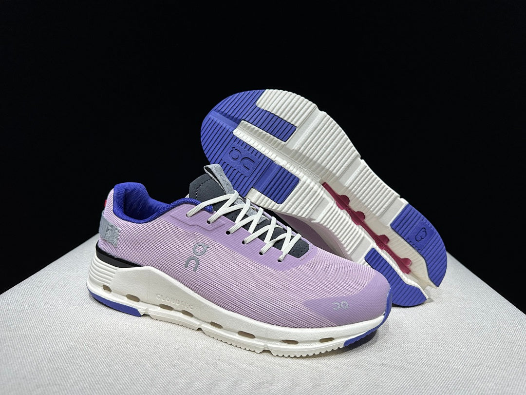On Cloudnova Form 2 Sneakers in Lilac and White