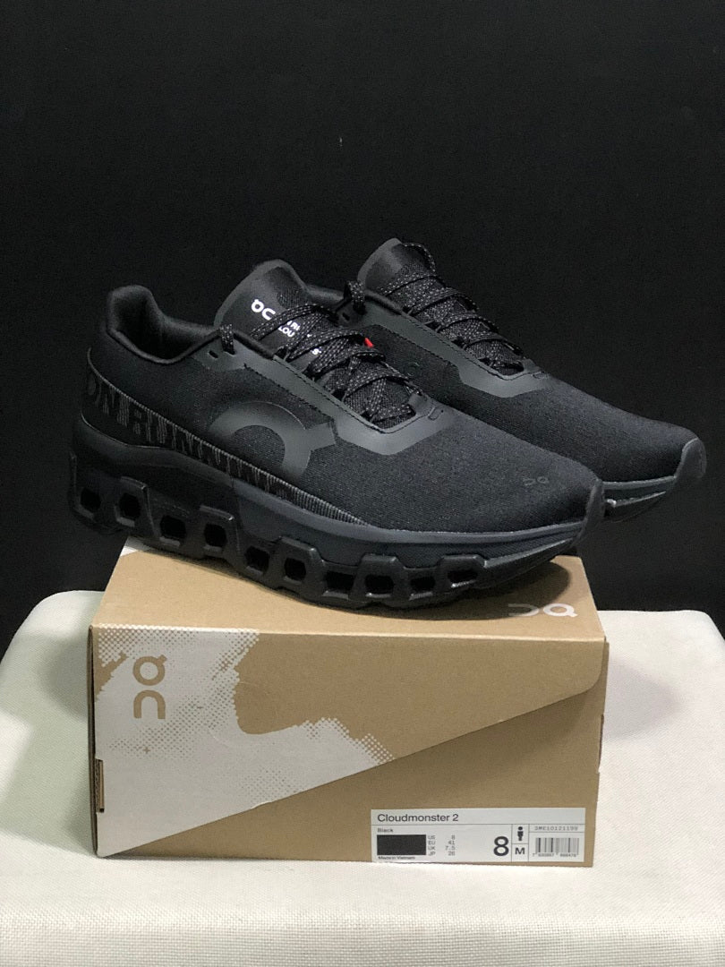 On Cloudmonster 2 Black Running Shoes