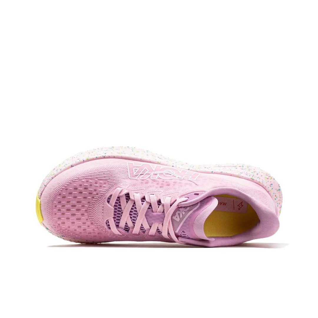 HOKA Pink Running Shoes with Speckled Midsole
