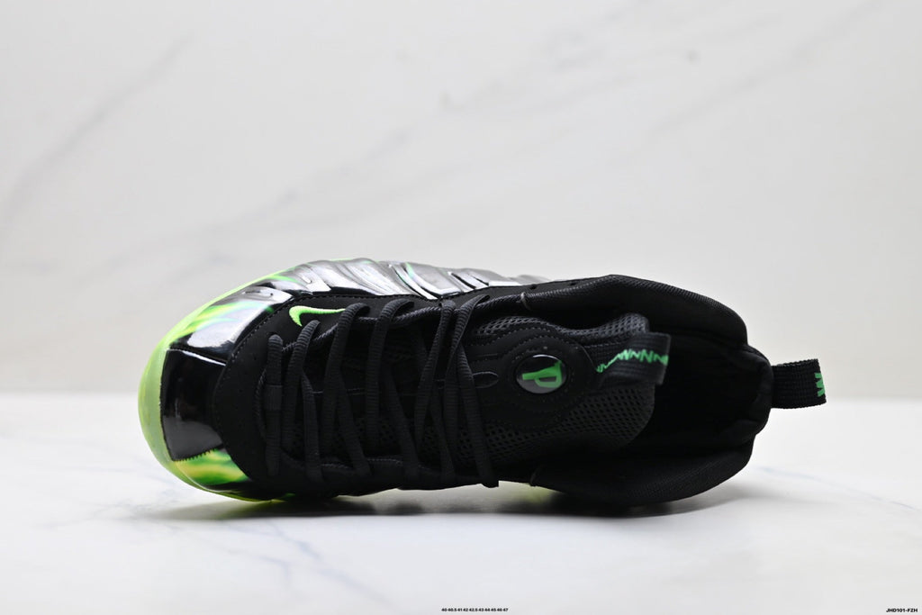 Nike Air Foamposite Huarache Black Green Basketball Sneakers