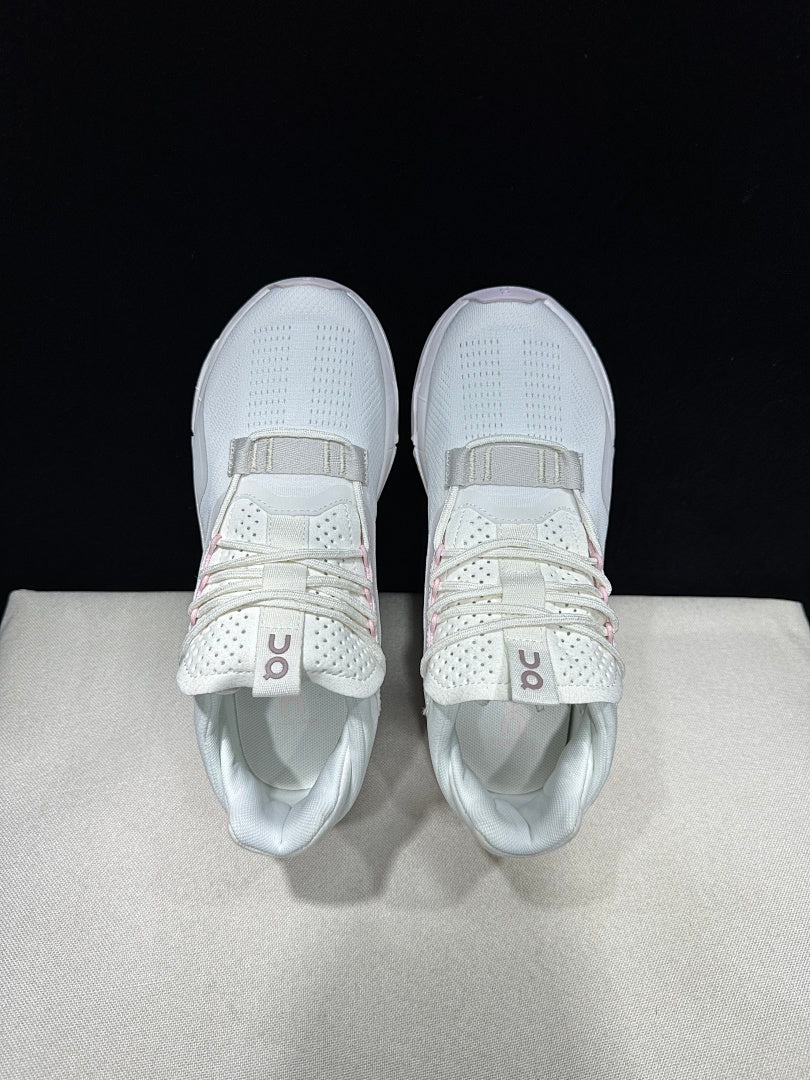 On Cloudnova 2 Sneakers, White and Orchid
