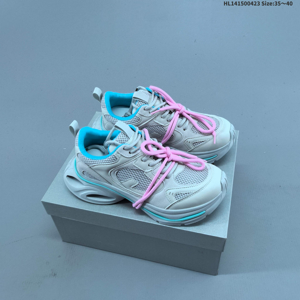 GG-CC Retro Low-Top Sneakers, Chunky Sole, White and Silver