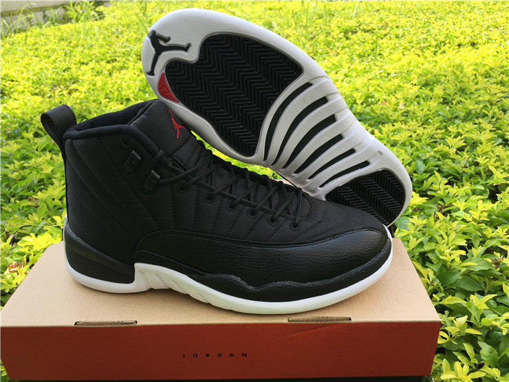 Jordan Air Jordan 12 Black Nylon High-Top Sneakers