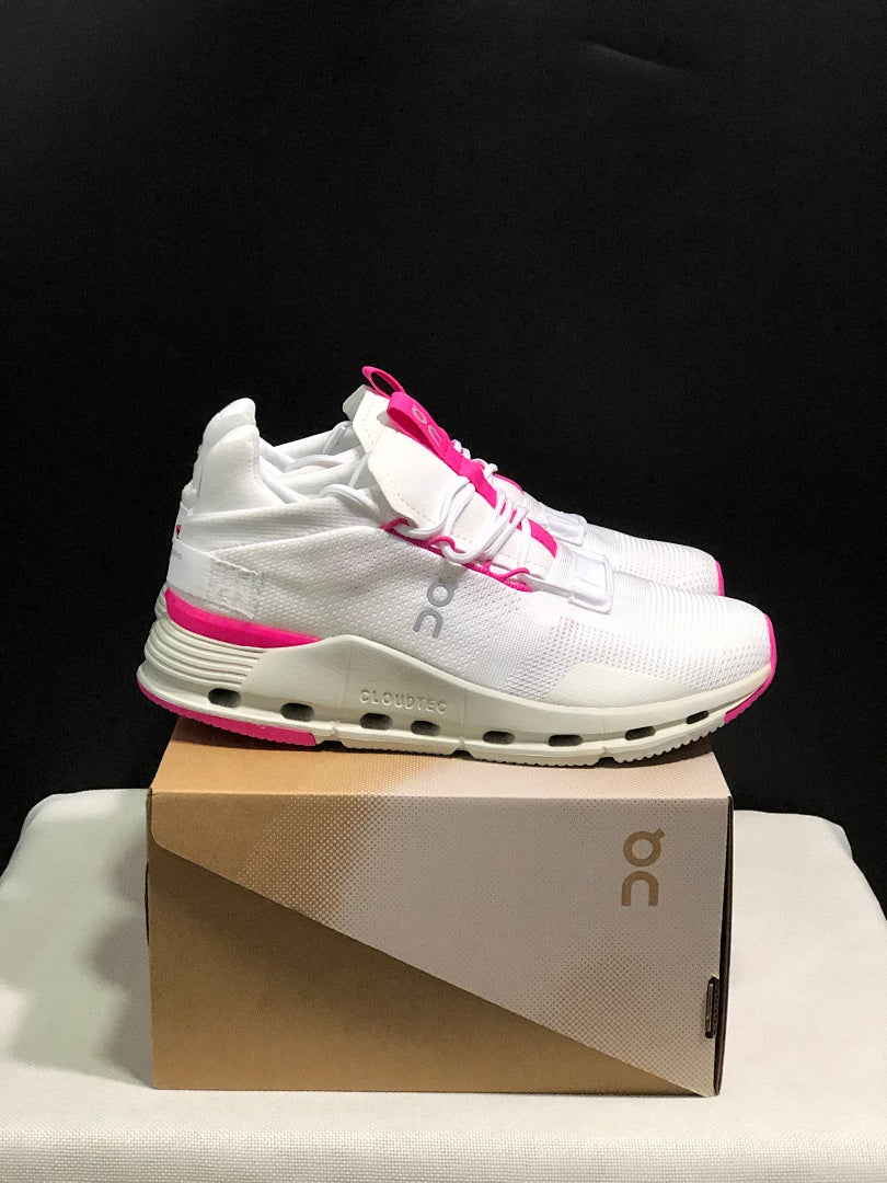 On Cloudnova Sneakers White Pink