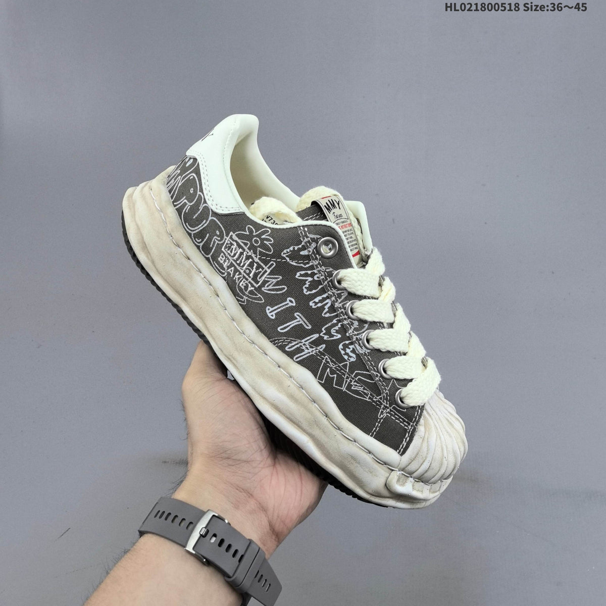Maison Mihara Yasuhiro Blakey Low-Top Sneakers, Graphic Print