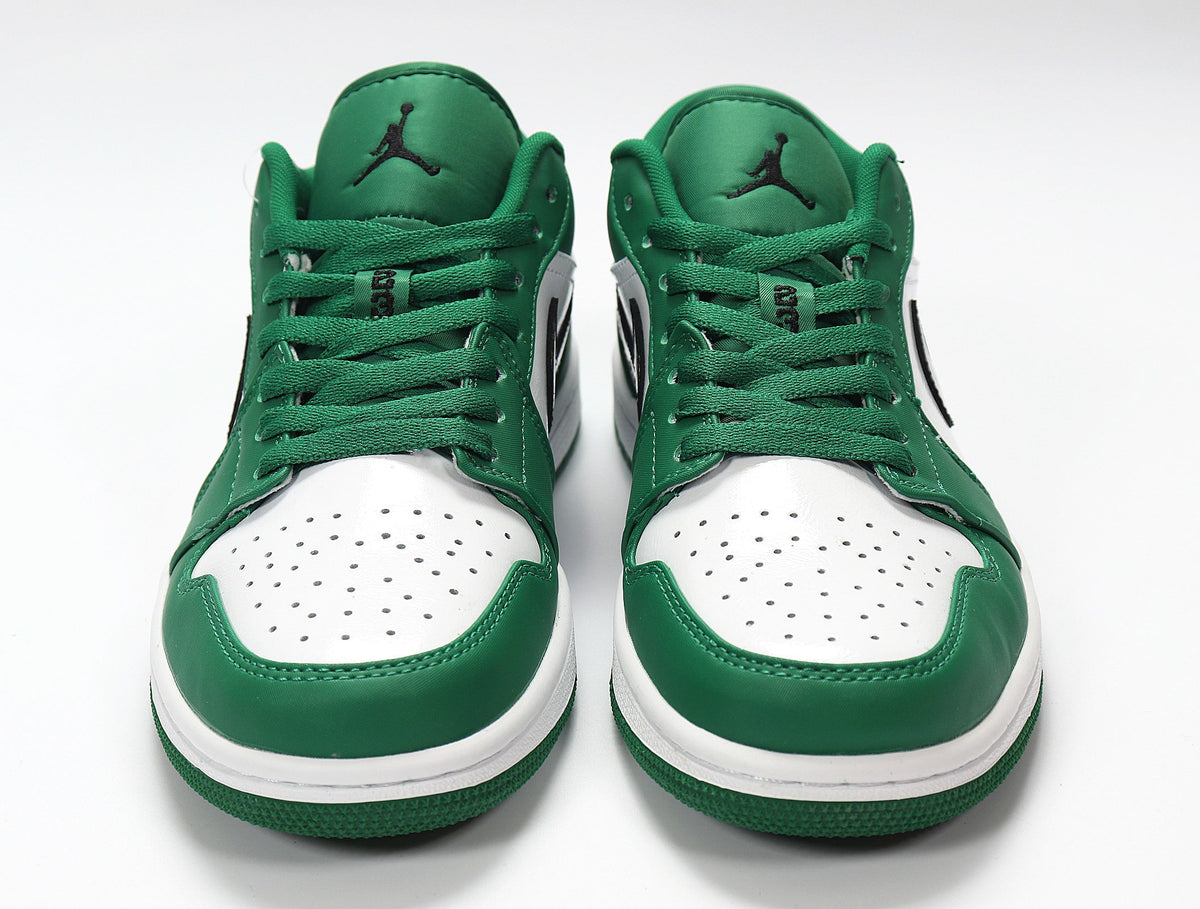 Jordan Air Jordan 1 Low White and Green Sneakers 553558-301