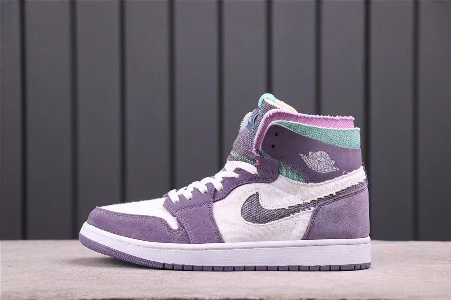 Nike Air Jordan 1 Zoom Comfort Iridescent High-Top Sneakers