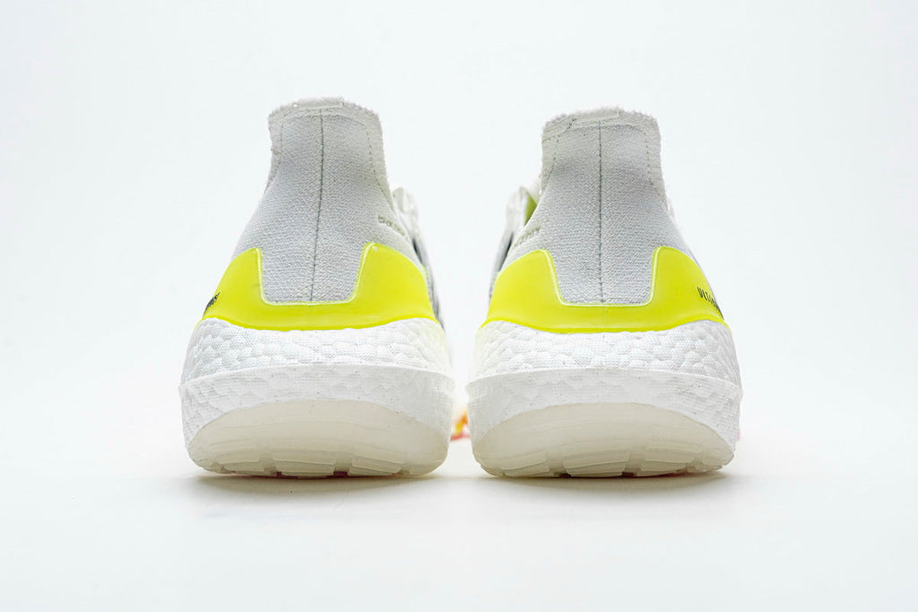 Adidas Ultraboost 21 Running Shoes FY0377 White Yellow
