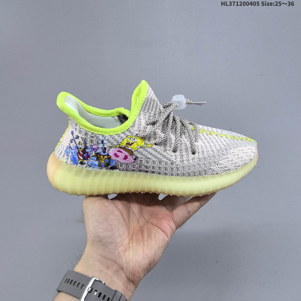 adidas Yeezy 350 V2 Kids Graphic Sneakers