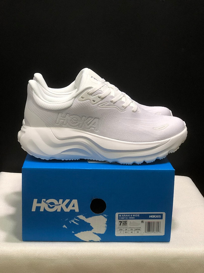 HOKA Arahi 8 White Running Sneakers