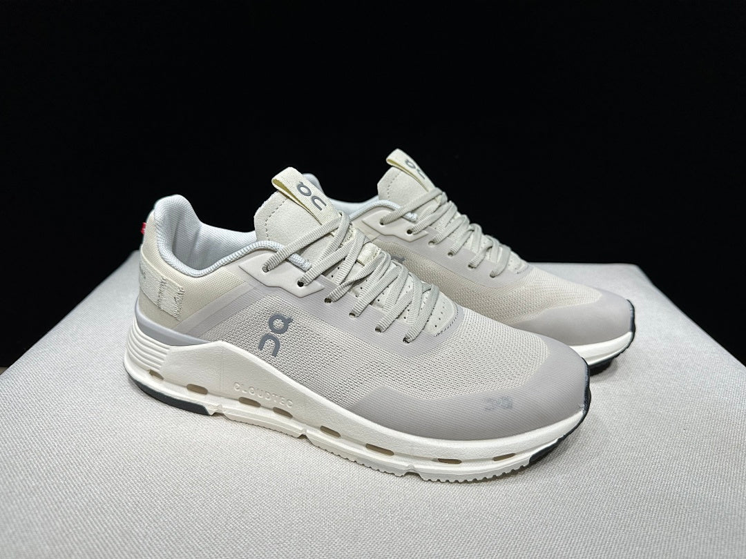 On Cloudnova Form 2 Sneakers in Cream Ivory