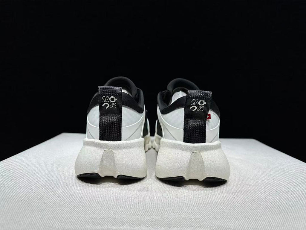 On x LOEWE Cloudventure 3.0 Black and White Sneakers