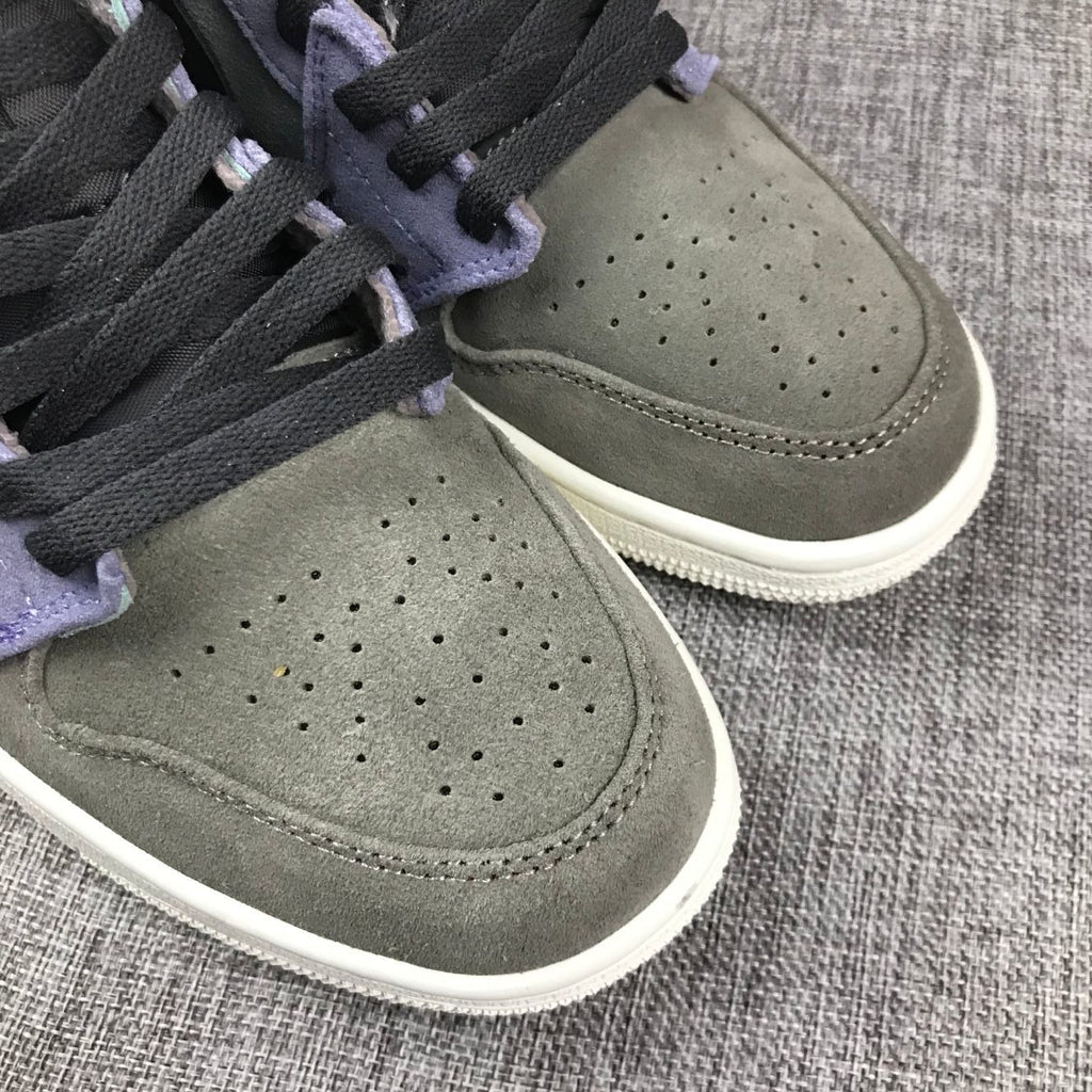 Jordan 1 Mid SE Sneakers Grey Purple 852842-203