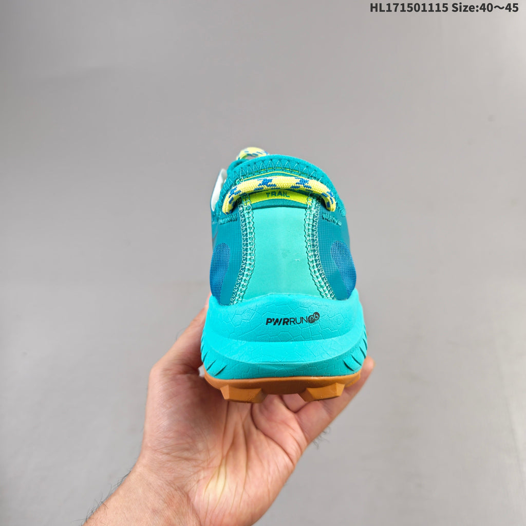 Saucony Endorphin Rift Trail Running Shoes, White and Teal