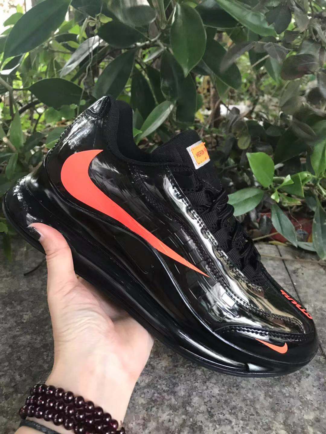 Nike Air Max 720 Sneakers Black and Bright Orange