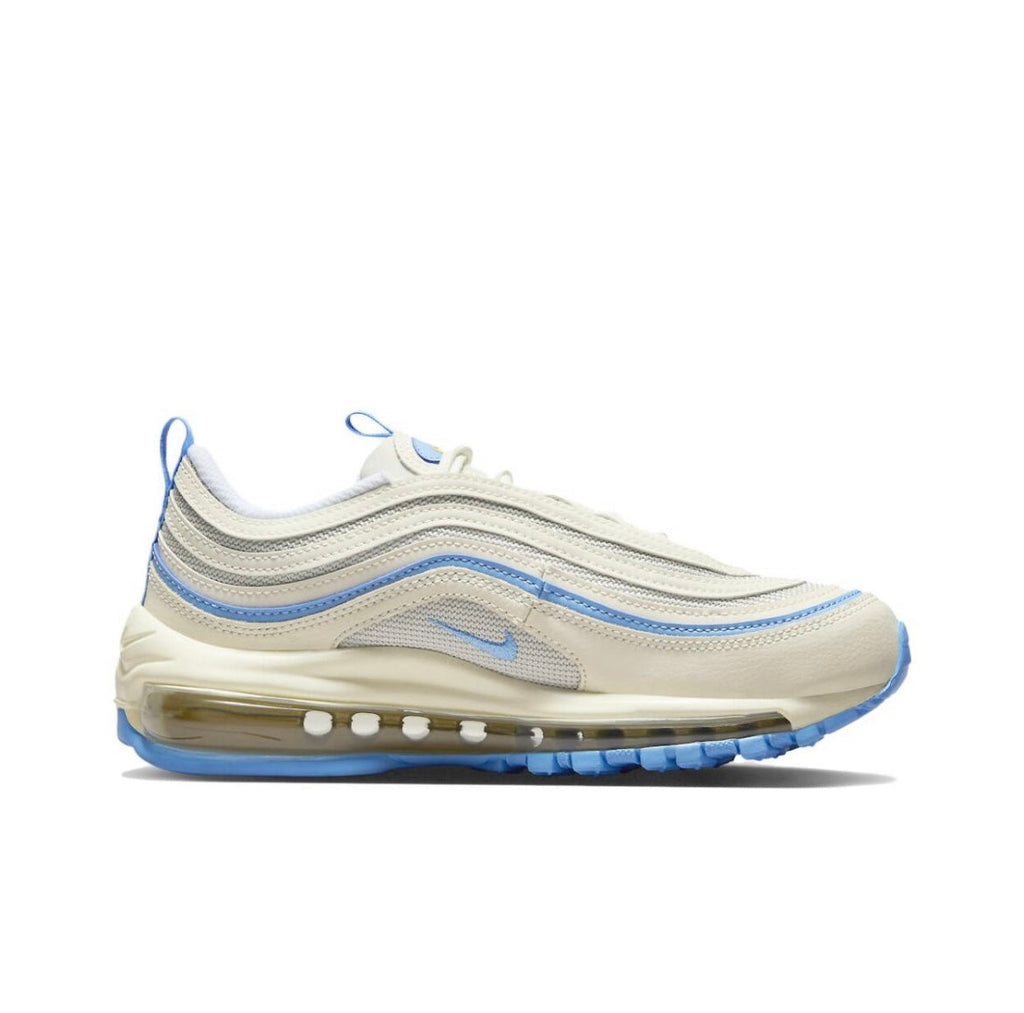 Nike Air Max 97 Sneakers, White and Blue, FN7492-133