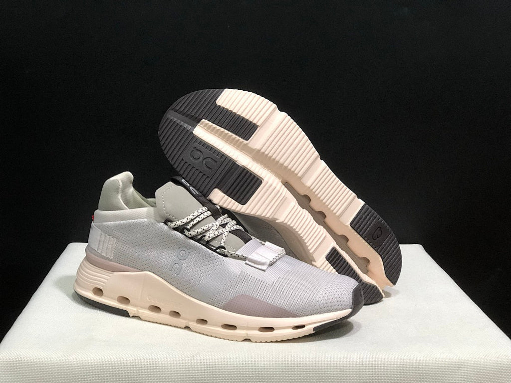 On Cloudnova 1 Sneakers in Sesame Gray