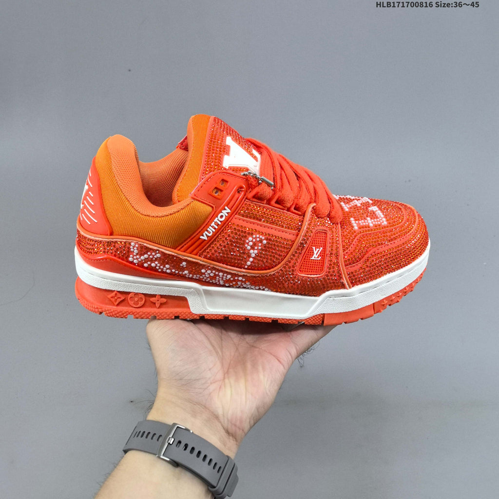 Louis Vuitton Archlight Crystal-Embellished Sneakers
