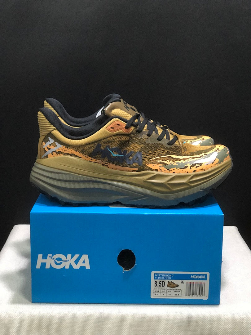 HOKA Stinson 7 Trail Running Shoes in Camo