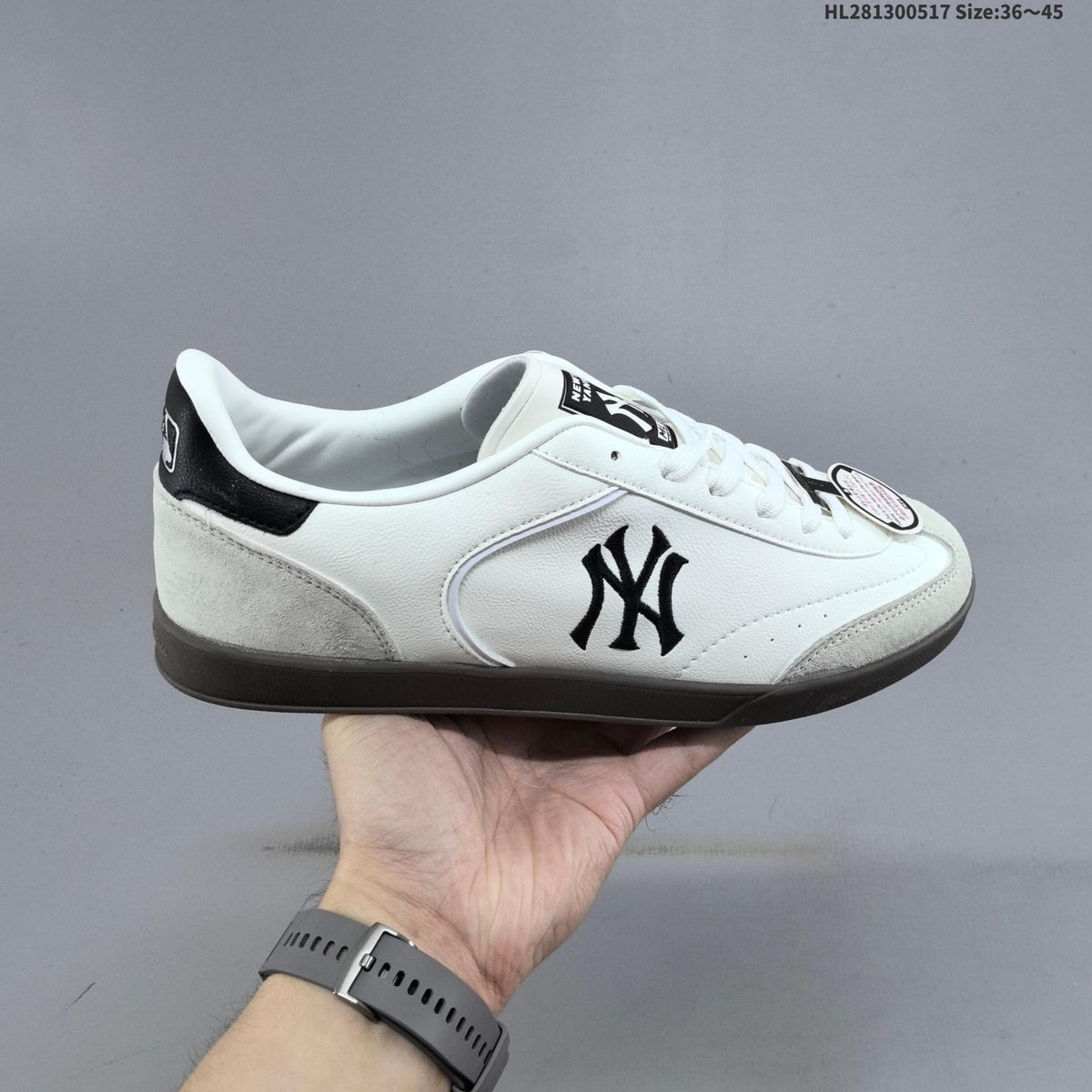 MLB Clubbie SD Low-Top Sneakers, White and Green