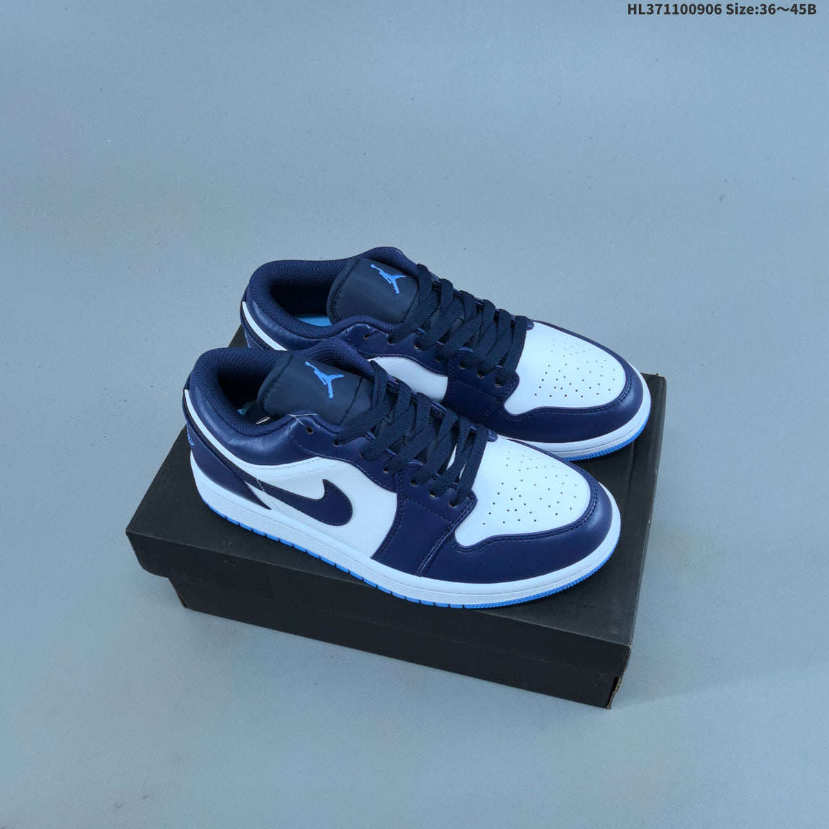 Jordan 1 Low OG Sneakers, White Multi-Color, 553558-146