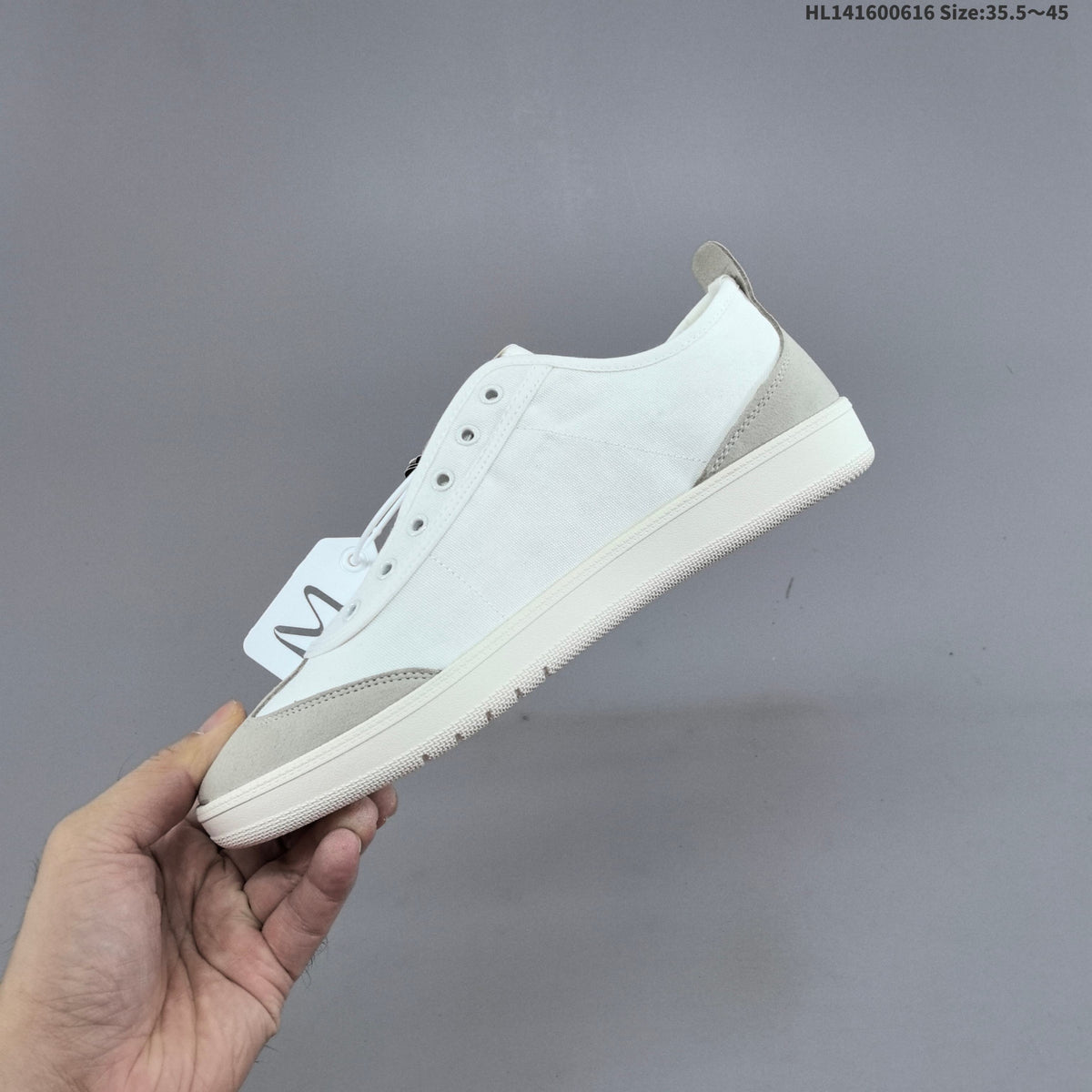 DESCENTE CHRON PACER CVS Low-Top Sneakers White Grey D5331LSN20