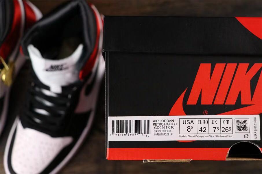 Air Jordan 1 Satin Black Toe High-Top Sneakers