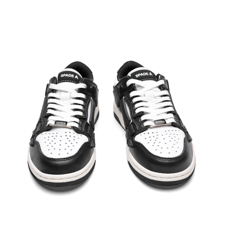 Black and White Low-Top Sneakers MFS003-004