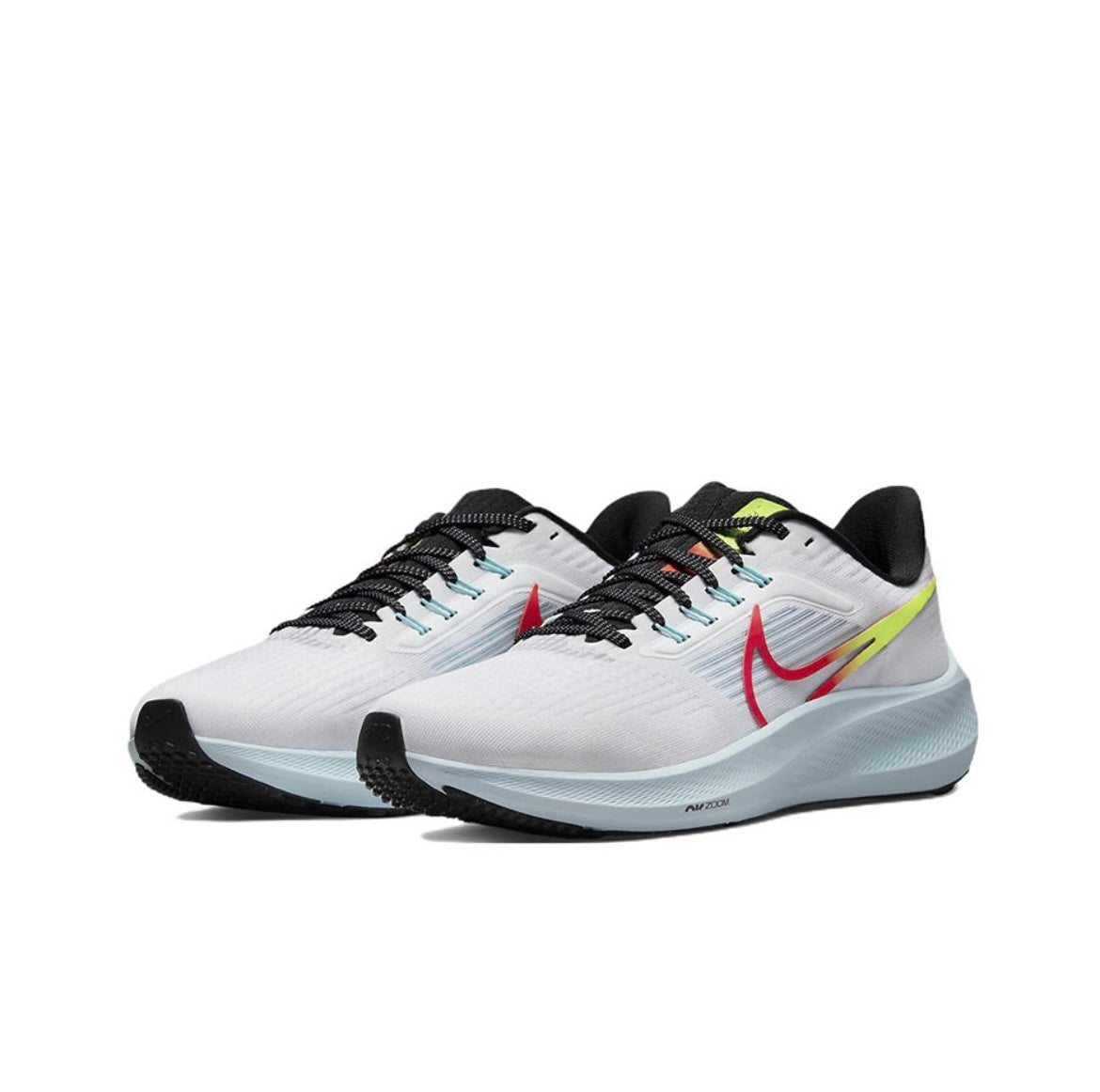 Nike Air Zoom Pegasus 39 Running Shoes White Red Yellow DX3350-100