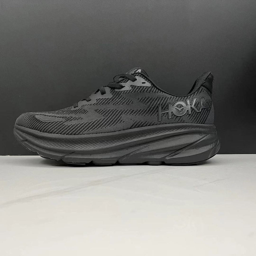HOKA Clifton 9 Black Running Shoes