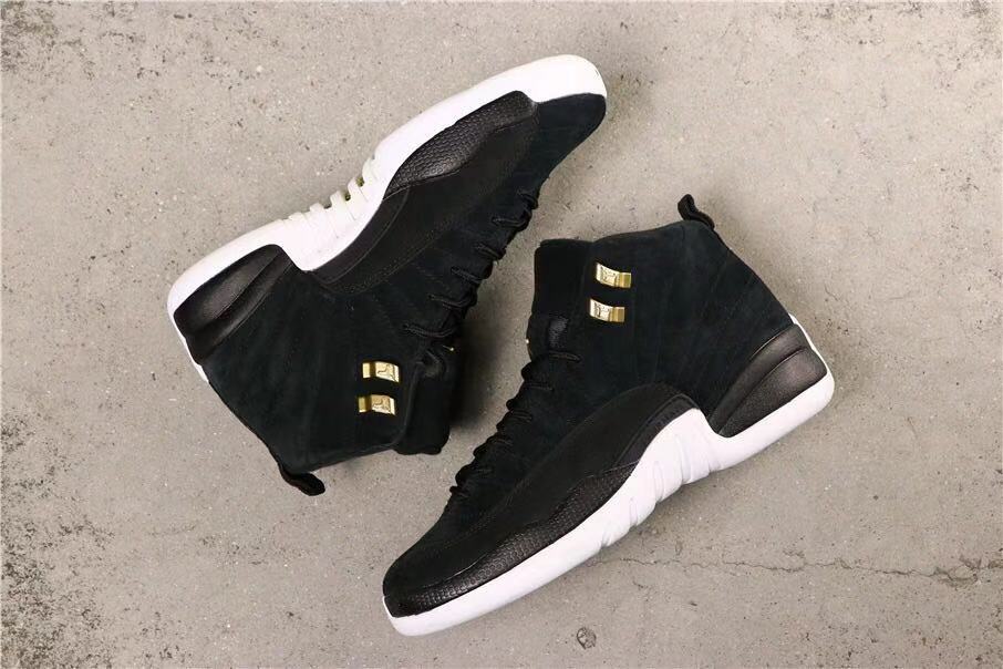 Jordan Air Jordan 12 Reverse Taxi Sneakers Black 153265-017