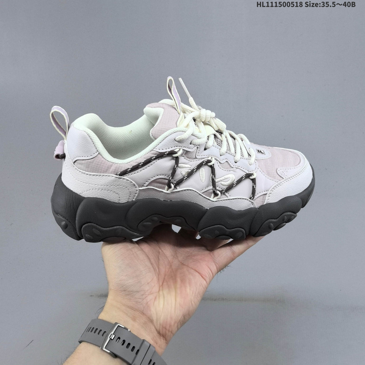 FILA Fluid 6 Low-Top Sneakers in White and Lilac