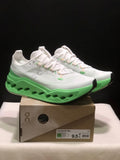 On Cloudsurfer Max White Green Running Shoes