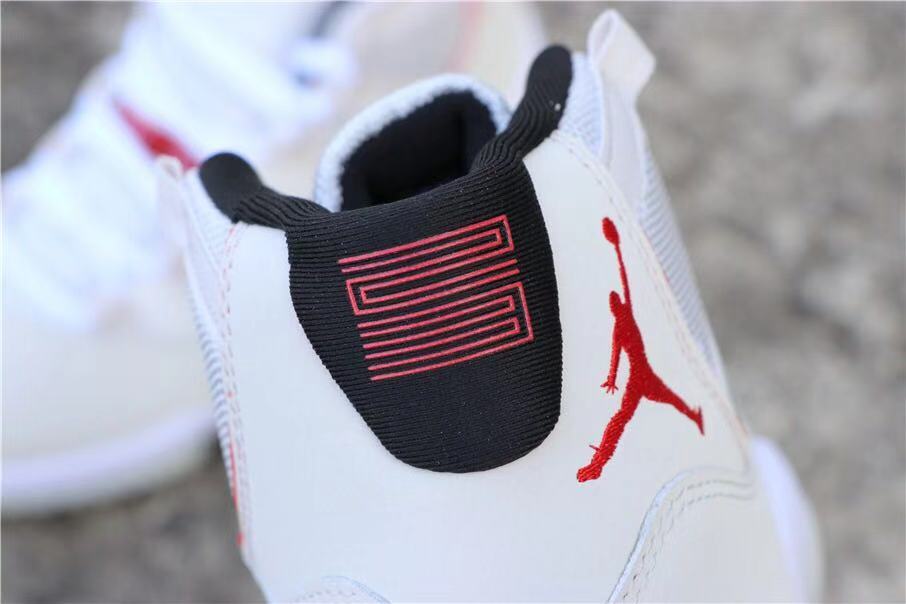Jordan Air Jordan 11 Platinum Tint White High-Top Sneakers