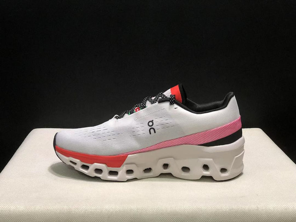 On Cloudmonster 2 PAF White Rose Running Sneakers
