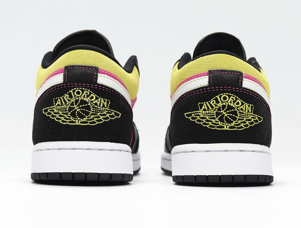 Nike Air Jordan 1 Low Yellow Pink Black Sneakers CW5564-001