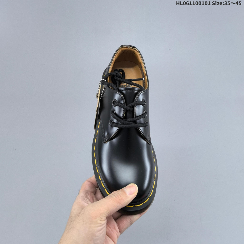 Dr. Martens Sinclair Black Platform Lace-Up Shoes