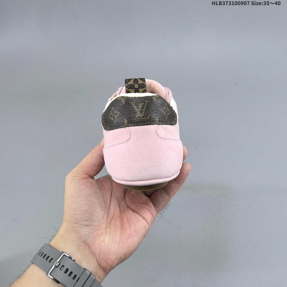 Louis Vuitton Sneakerina Pink Low-Top Lace-Up Sneakers