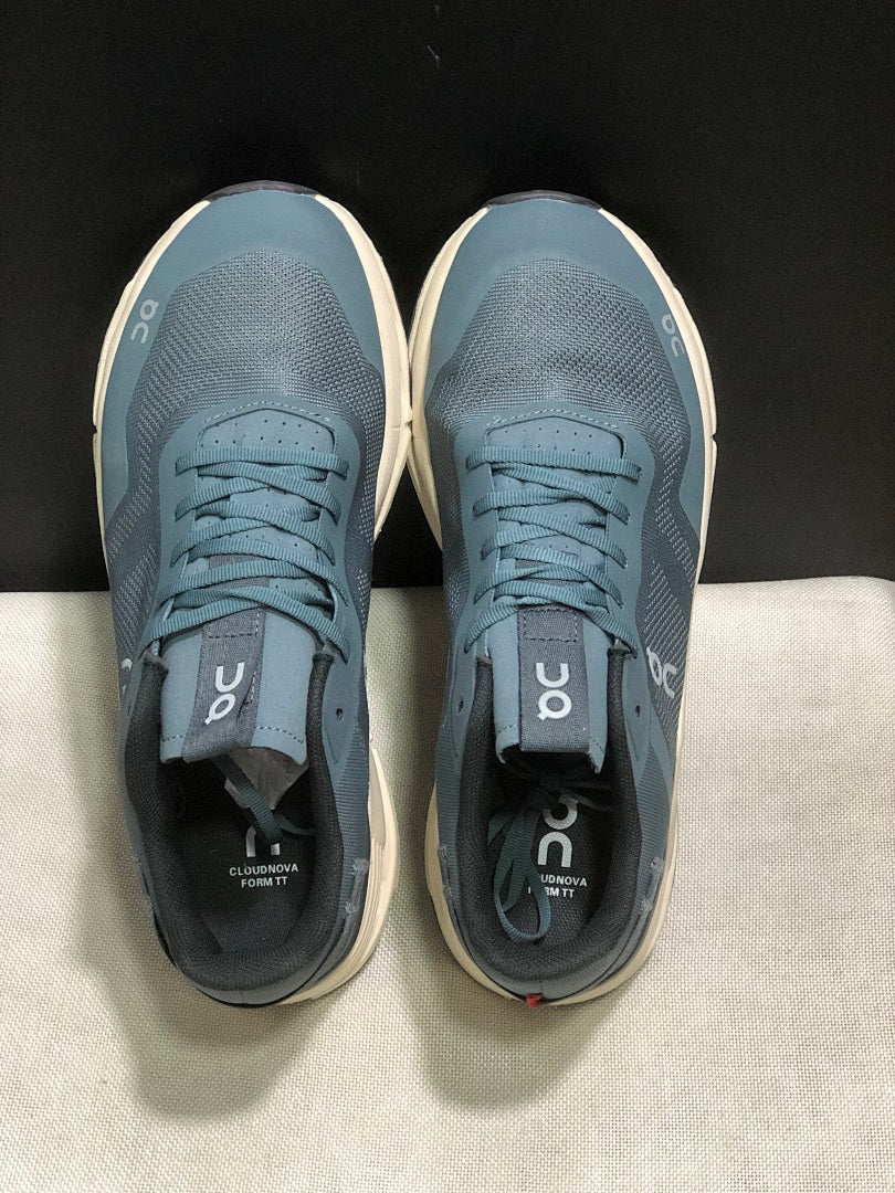 On Cloudnova Form 2 Sneakers in Blue and Cream