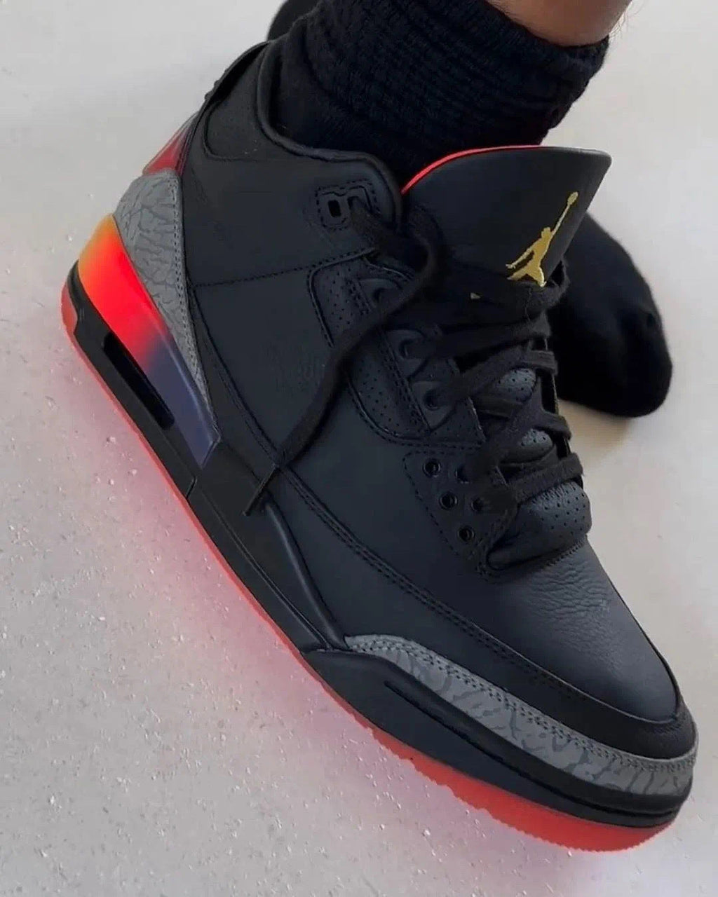 Jordan 3 J Balvin Rio Black Sneakers FN0344-001