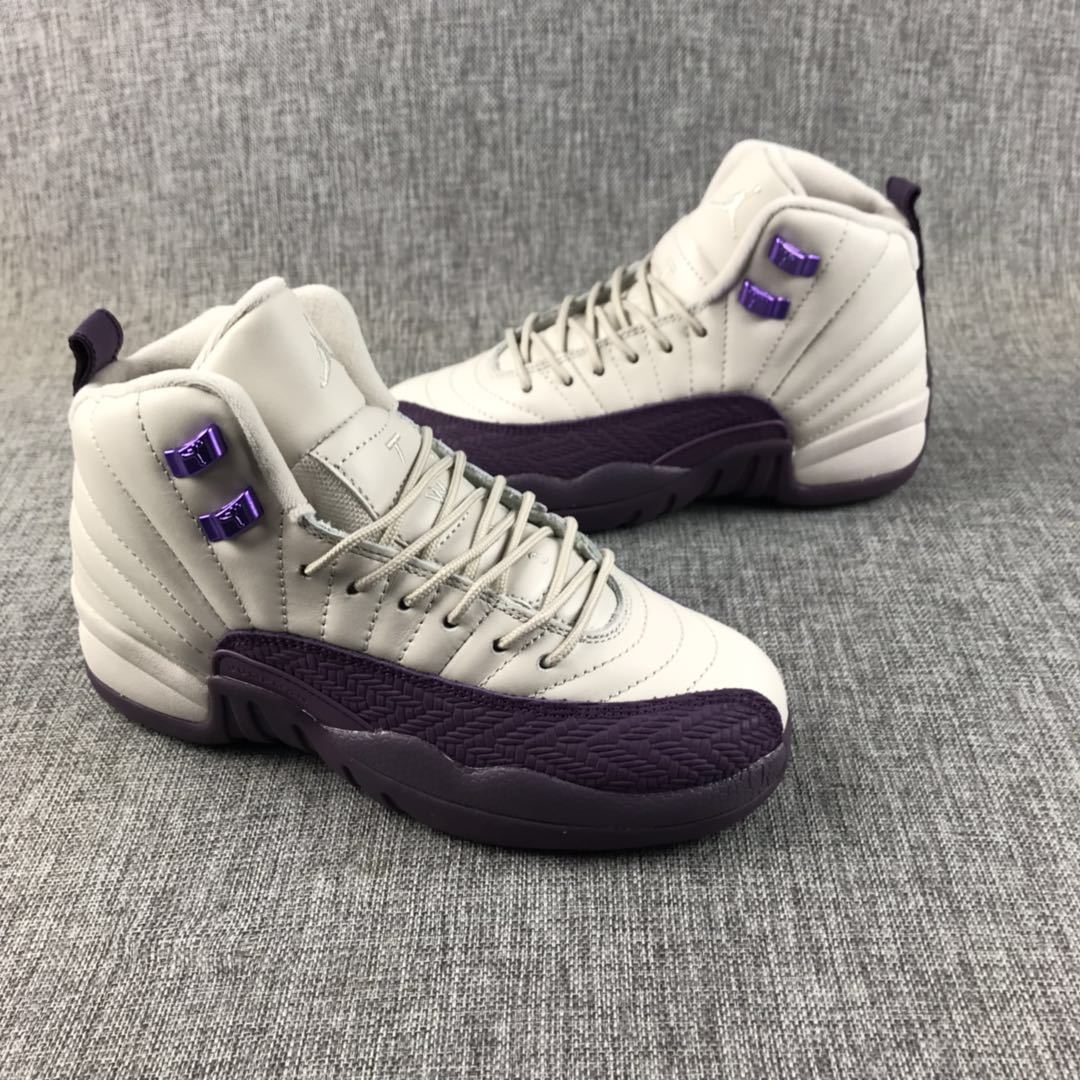 Jordan Air Jordan 12 White Purple Sneakers 510815-001