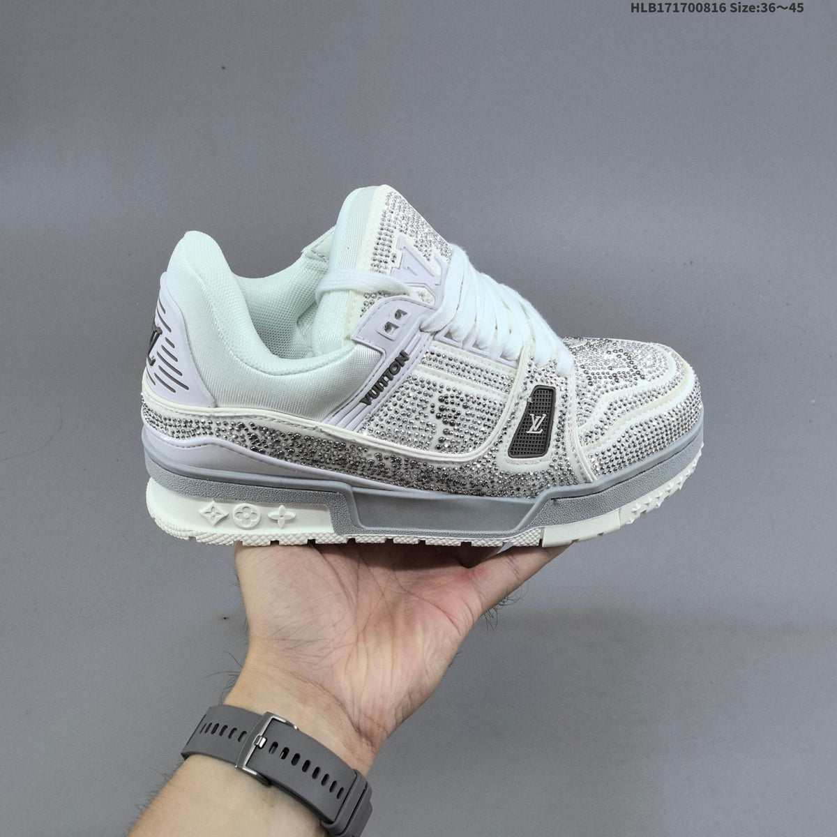 Louis Vuitton Archlight Crystal-Embellished Sneakers