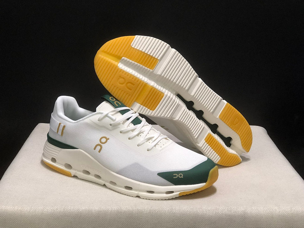 On Cloudnova Form 2 Sneakers in White and Green