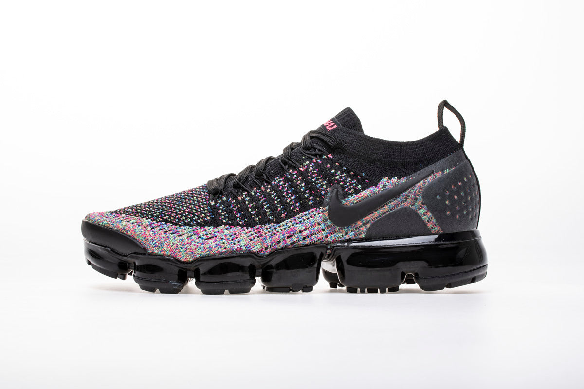 Nike Air VaporMax Flyknit 2 Sneakers Black Multicolor 942842-015