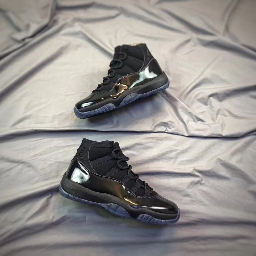 Air Jordan 11 Cap and Gown Black High-Top Sneakers