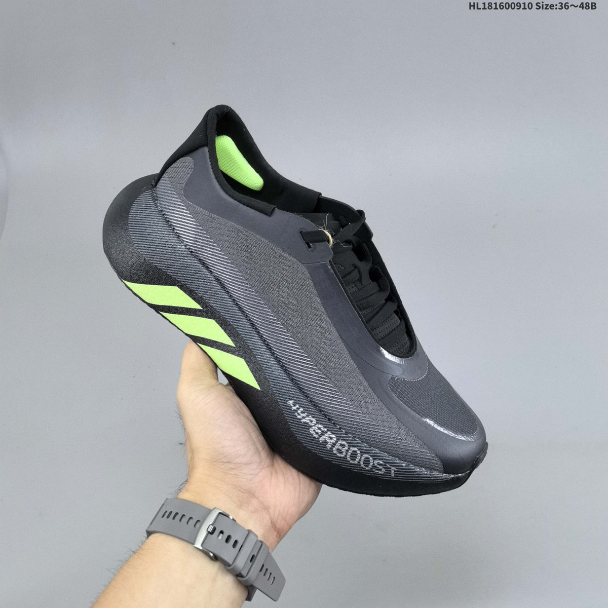 Adidas Hyperboost EDGE Running Sneakers Black Gray KL1937